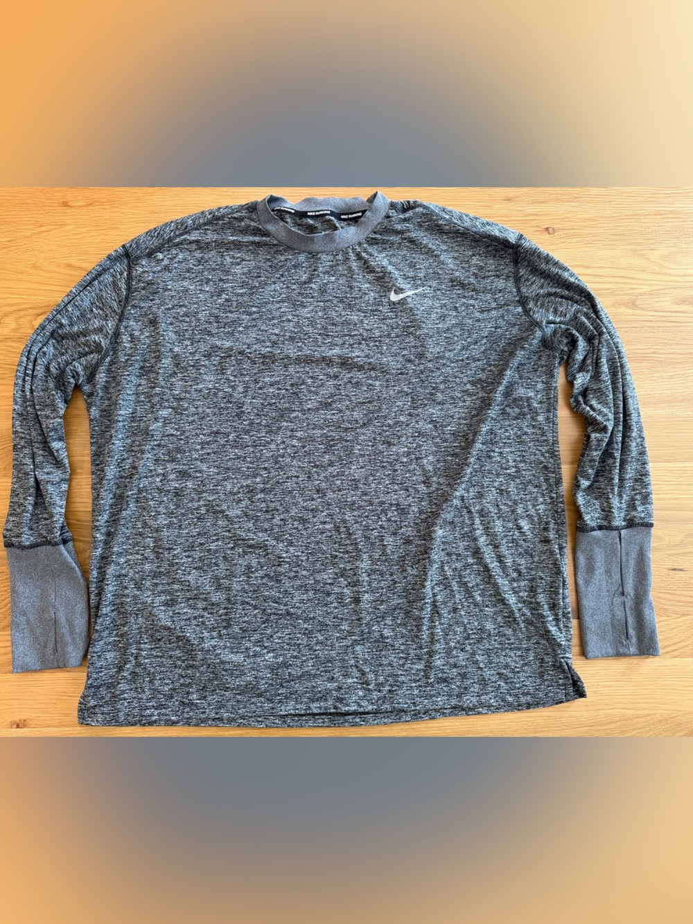 Nike Men’s Running long sleeve grey shirt - XXL